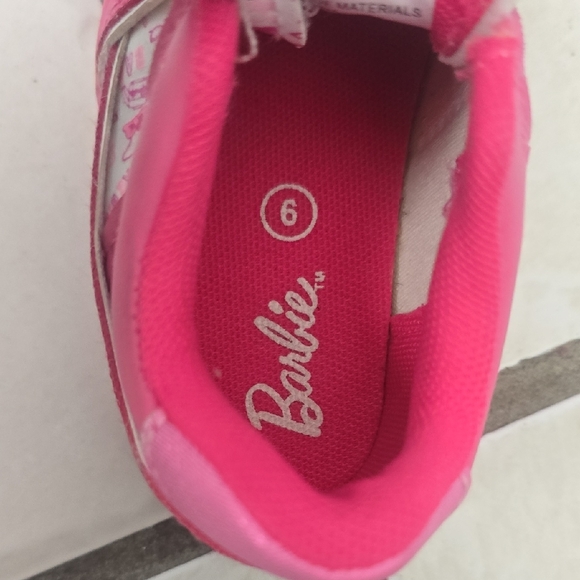 Barbie Hot Pink Kids Sneakers - Picture 3 of 6